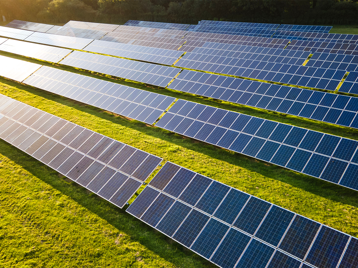 Utility-scale solar farm